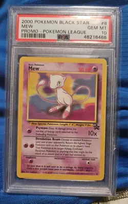 Pokemon TCG Black Star Promo Edition Mew #8 WOTC 2000 PSA 10 - Image 1