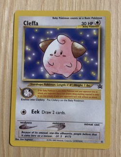2001 CLEFFA BLACK STAR PROMO #31 POKEMON TCG NM - Image 1