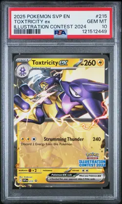 PSA 10 2025 POKEMON SVP EN-SV BLACK STAR PROMO #215 TOXTRICITY EX - Image 1