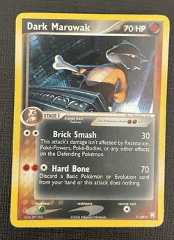 Pokemon Dark Marowak #7/109 Holo 2004 EX Team Rocket Returns - Image 1