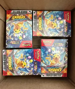 Pokemon TCG Surging Sparks Build And Battle Box Sealed Boxes Lot Of 4⚡ - Image 1