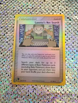 Lanette's Net Search 87/100 - Reverse Holo EX Sandstorm Pokemon Card NM - Image 2