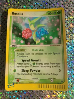 ROSELIA 9/97 EX DRAGON HOLO FOIL RARE POKEMON LP/NM - Image 2