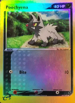 Poochyena - 63/109 - Reverse Holo - Pokemon EX Ruby and Sapphire NM - Image 1