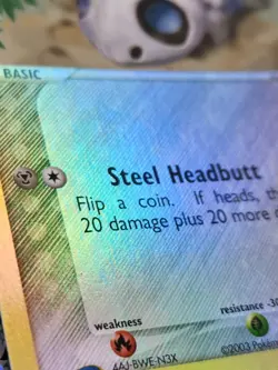 EX Sandstorm ARON Reverse Holo 56/100 COMMON E-Reader Pokemon Card 2003 LP/NM - Image 4