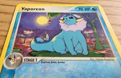 Vaporeon 25/100 EX Sandstorm 2003 Non-Holo Rare Pokemon Card Near Mint - Image 2