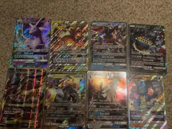 2019 Pokemon Reshiram & Charizard GX SM201 Black Star Promo Weapon 8 Card Lot - Image 1