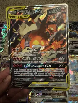 2019 Pokemon Reshiram & Charizard GX SM201 Black Star Promo Weapon 8 Card Lot - Image 4