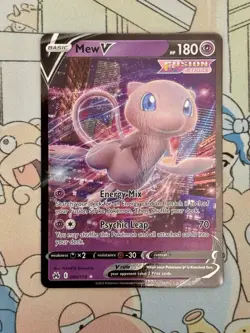 TCG Pokemon English Mew V 060/159 Crown Zenith Holo - Image 1