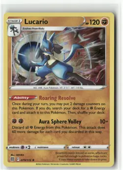 Lucario 079/172 Holo - Brilliant Stars - Pokemon TCG NM - Image 1