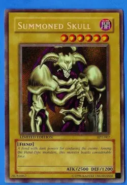 2002 Konami Yu-Gi-Oh! Summoned Skull Foil BPT-002 Secret Rare Limited Edition LP - Image 2