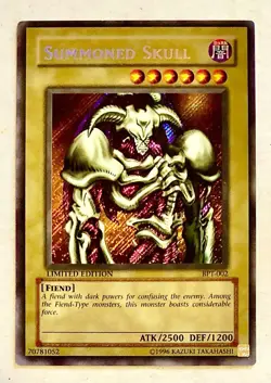 2002 Konami Yu-Gi-Oh! Summoned Skull Foil BPT-002 Secret Rare Limited Edition LP - Image 4