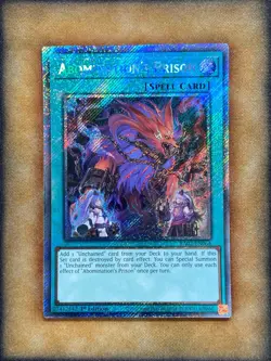 Yugioh Abomination's Prison RA02-EN064 Platinum Secret Rare 1st Ed NM - Image 1