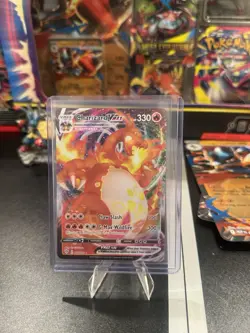 Pokemon TCG Charizard VMAX Darkness Ablaze Holo Ultra Rare Card 020/189 - Image 1