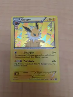 Pokemon TCG Jolteon Black Star Promo BW91 Holo Card Near Mint Condition - Image 1