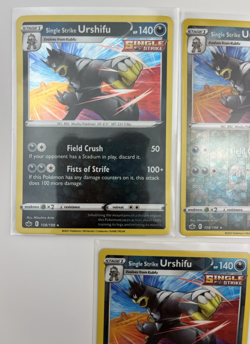 3 Card Lot Urshifu Single Strike Reverse Holo Pokemon TCG holo Rare - Image 2