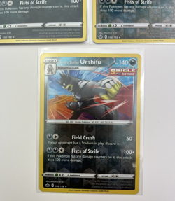 3 Card Lot Urshifu Single Strike Reverse Holo Pokemon TCG holo Rare - Image 4
