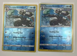 2 Card Lot Urshifu Rapid Strike Reverse Holo Pokemon TCG - Image 1