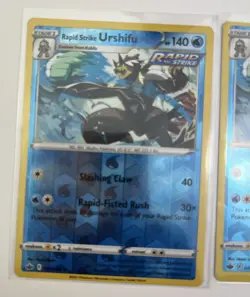 2 Card Lot Urshifu Rapid Strike Reverse Holo Pokemon TCG - Image 2