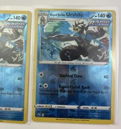 2 Card Lot Urshifu Rapid Strike Reverse Holo Pokemon TCG - Image 3