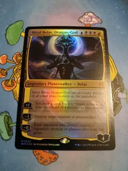 Nicol Bolas, Dragon-God -Foil Near Mint MTG Ravnica Remastered - Image 1