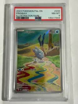 Pokemon TCG Frigibax Scarlet & Violet Paldea Evolved Holo Card 208/193 PSA 8 - Image 1