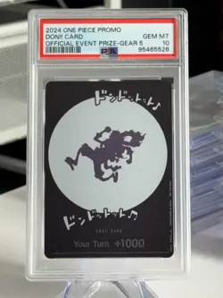 PSA 10 Don!! Card Gear 5 Luffy. One Piece ENGLISH Promo Official Event Prize - Image 1