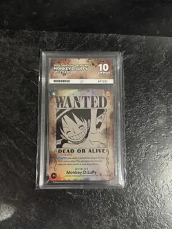 Monkey.D.Luffy Op13-118 SEC Wanted Poster One Piece Card - First ACE 10 in UK - Image 4