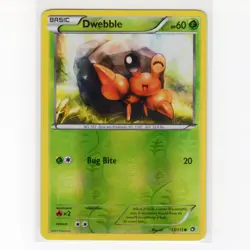 Pokemon TCG Dwebble 13/113 BW Legendary Treasures Reverse Holo Card EN-LP 2013 - Image 1