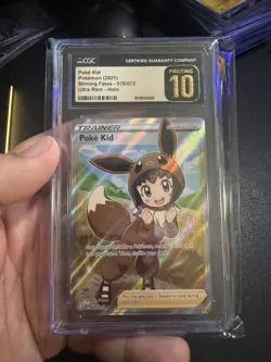 Poke Kid (Full Art) 070/072 Shining Fates Holo CGC Pristine 10 Pokemon TCG Card - Image 1