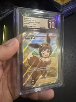Poke Kid (Full Art) 070/072 Shining Fates Holo CGC Pristine 10 Pokemon TCG Card - Image 2