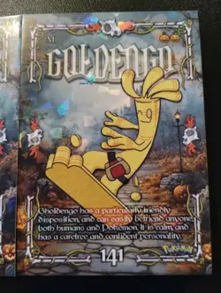 GIMMIGHOUL GOLDENGO X2 Cards Prisma Trick Or Treat Halloween Cracked Ice Holo - Image 3