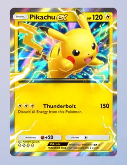 (Digital Card) Pikachu EX, Pokemon TCG Pocket, English, Shining Reverly set - Image 1