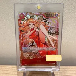 Game Card Nami One Piece TCG Exclusive NM 1st Chinese Anniversary Alt OP01-016 R - Image 1
