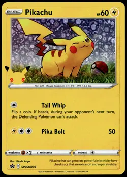 Pikachu - (General Mills) Promo Miscellaneous Cards & Products SWSH039 NM - Image 1
