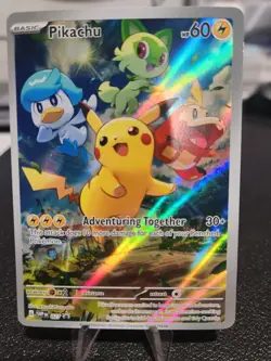 Pikachu SVP 027 Scarlet & Violet Promo Card Paldea Evolved Pokemon - NM - Image 1