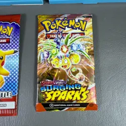 Pokemon Card Packs Scarlet & Violet Surging Sparks & 5 McDonald Promo Sealed - Image 2