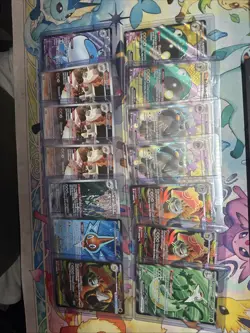 Pokemon Full Art Lot Bulk 14 Cards Mega Evolutions Destined Rivals Iono Rotom EX - Image 1