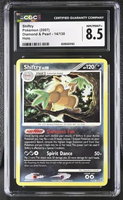 CGC 8.5 Shiftry 14/130 Holo Diamond & Pearl Pokemon Card - Image 1