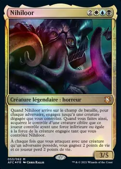 MTG Nihiloor 053 AFC NM/M Magic the Gathering FR Mythic Foil - Image 1