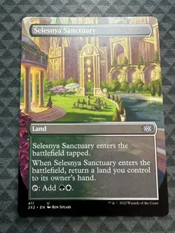 MTG Selesnya Sanctuary #411 Borderless Uncommon Double Masters 2022 (2X2) - Image 2