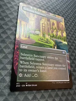 MTG Selesnya Sanctuary #411 Borderless Uncommon Double Masters 2022 (2X2) - Image 3
