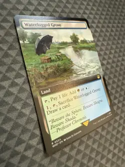 MTG Waterlogged Grove #0534 Extended Art Rare Universes Beyond: Doctor Who (WHO) - Image 2
