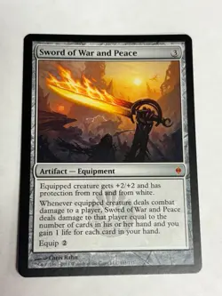 Sword of War and Peace New Phyrexia MTG Magic the Gathering Near Mint - Image 1