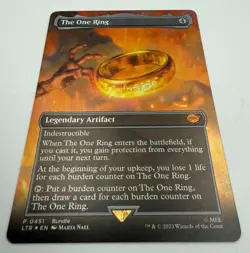 MTG x Lord of the Rings #0451 Promo The One Ring Borderless NM Foil - Image 3