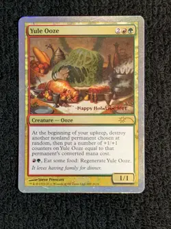 MTG Magic The Gathering Yule Ooze WOTC 2011 Holiday Promo - Excellent - Image 1