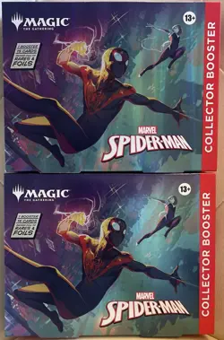 Magic MTG Marvel Spiderman X2 Collector Booster Omega New Factory Sealed - Image 1