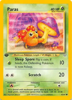 Paras 1st Edition 47/64 Neo Revelation Pokemon 000028 - Image 1