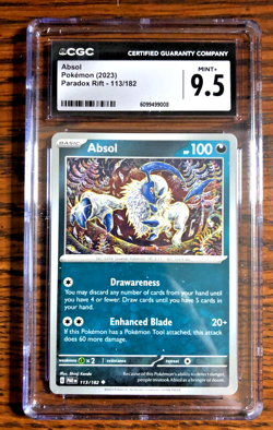 Absol Regular Uncommon #113 - CGC MINT+ 9.5 - 2023 SV Paradox Rift - Pokemon TCG - Image 1