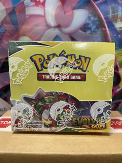 Factory Sealed Pokemon Sword & Shield Evolving Skies Booster Box CASE FRESH - Image 1
